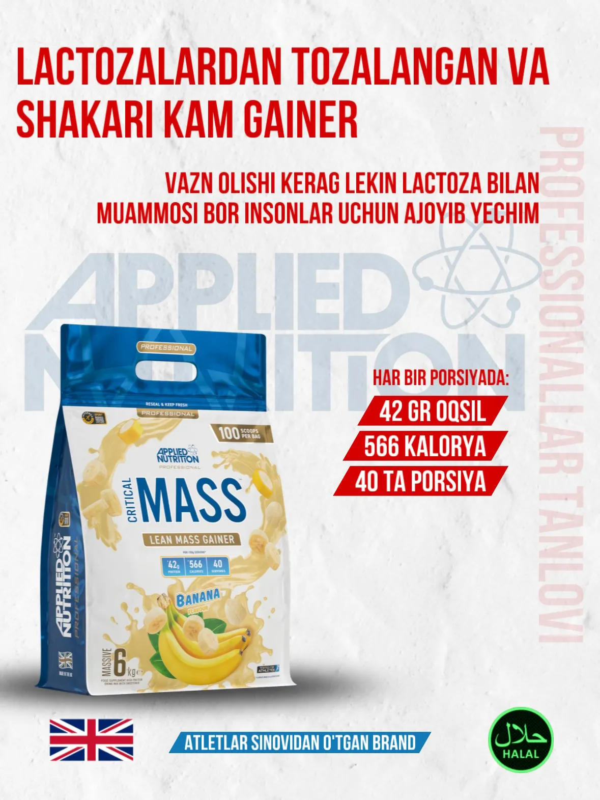 Applied Nutrition professional Critical Mass 6 kg
